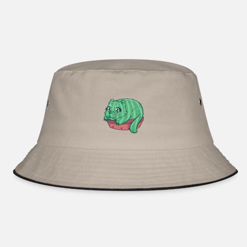 Catcus Katze Kaktus Kätzchen Stubentiger Bucket Hat