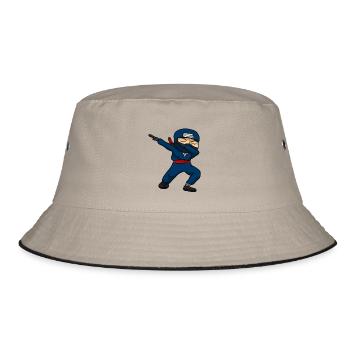 Ninja - Bucket Hat - khaki/black - Front