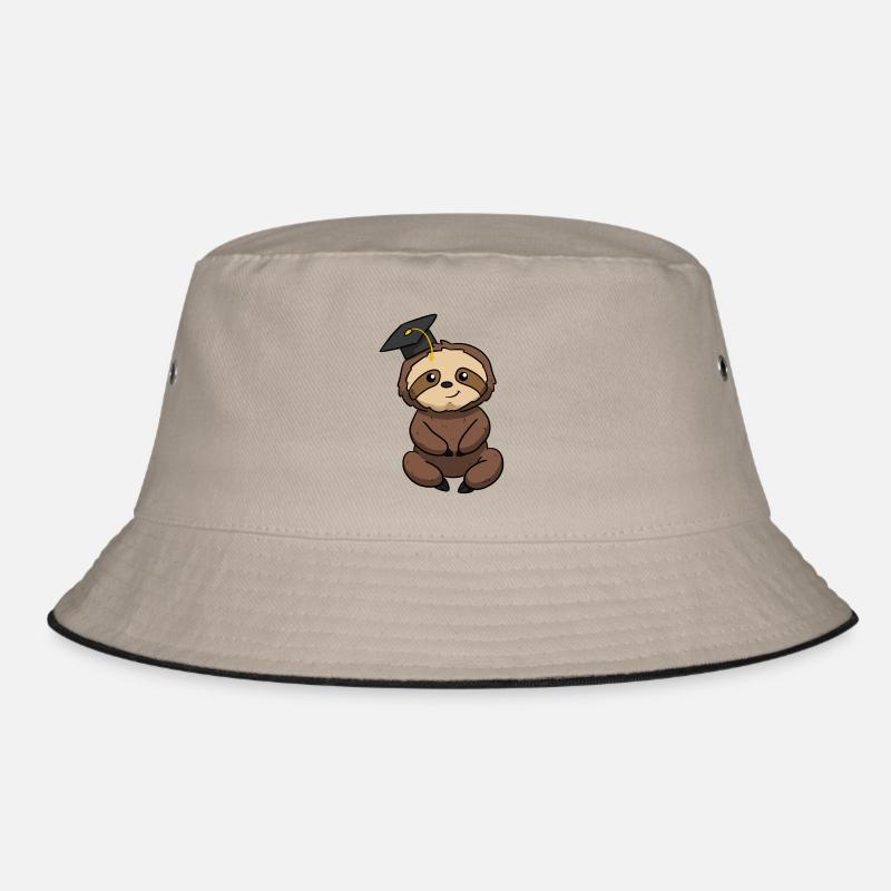 Graduation sloth Bucket Hat