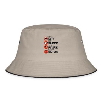 Anime Anime Manga Anime Merchandise - Bucket Hat - khaki/black - Front