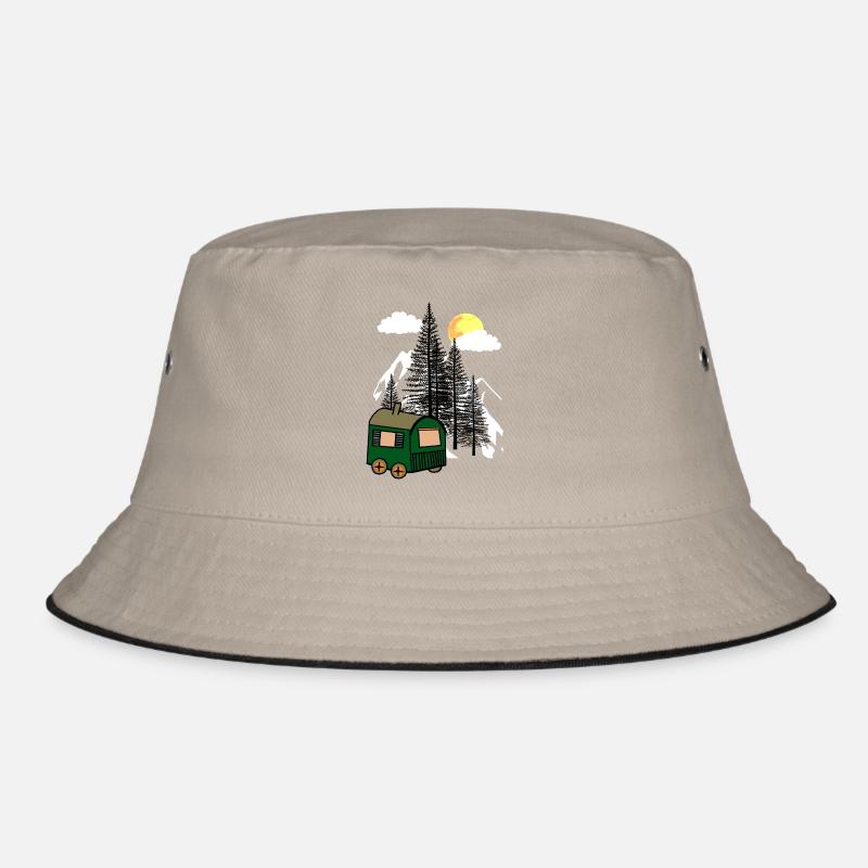 Construction trailer nature lovers eco nature exit flora Bucket Hat