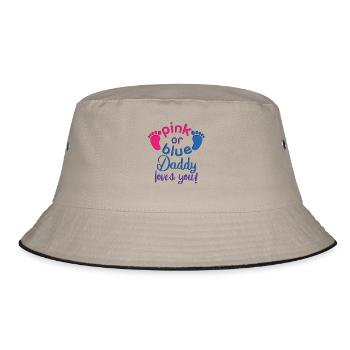 Papa rose ou bleu t’aime, cadeau de révélation de sexe - Bob - kaki/noir - Devant