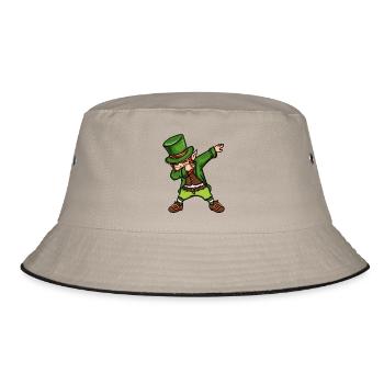 Dabbing Kobold - Bucket Hat - Khaki/Schwarz - Vorne