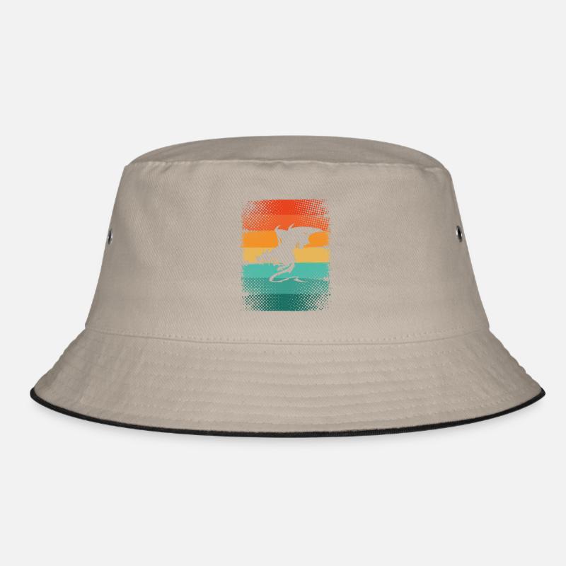 Drache - Bucket Hat - Khaki/Schwarz