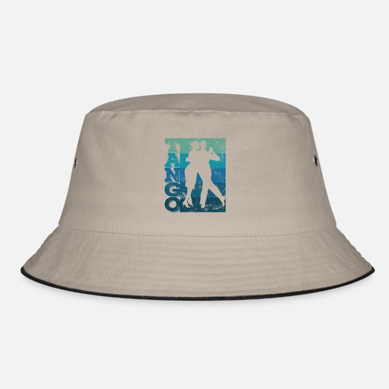 Tango Argentino Retro Vintage Tango Vals Dance - Bucket Hat - Khaki/Schwarz