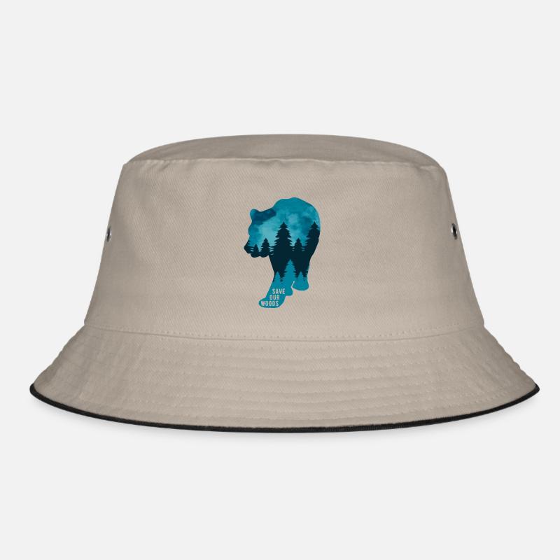 Climate Change Environmental Protection Bear Bucket Hat