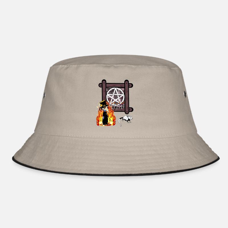 Occult Spiritual Satan Ritual Wizard Dark Magic Bucket Hat