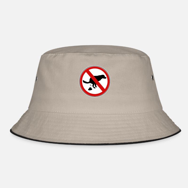 Hunde scheiße Verbotsschild Bucket Hat