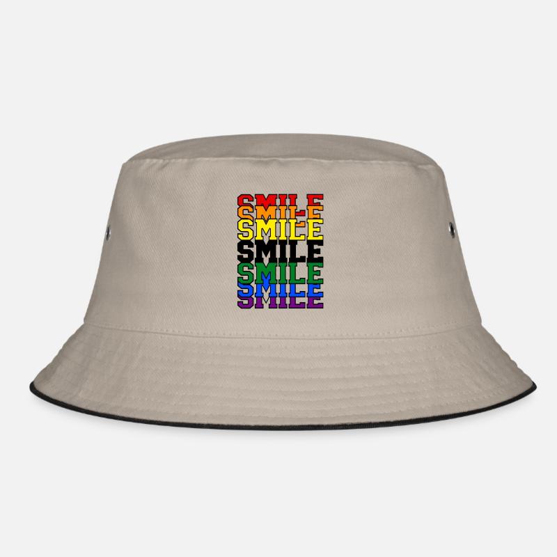 Smile Regenbogen Bucket Hat