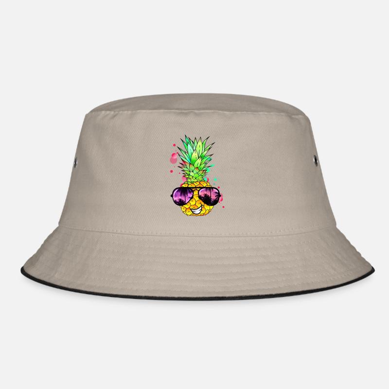 Pineapple cool colorful tangy Bucket Hat