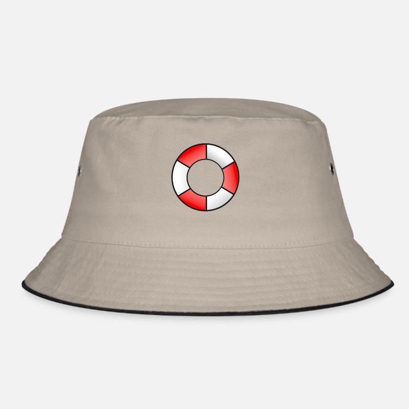 Rettungsring Rot Weiß Bucket Hat
