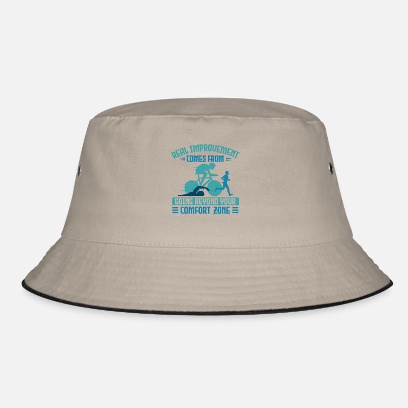 Triathletes Aren't Born They're Made Bucket Hat