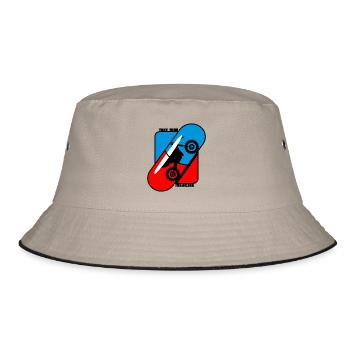 Nehmen Sie Ihre Medizin Pille - Motocross - Bucket Hat - Khaki/Schwarz - Vorne