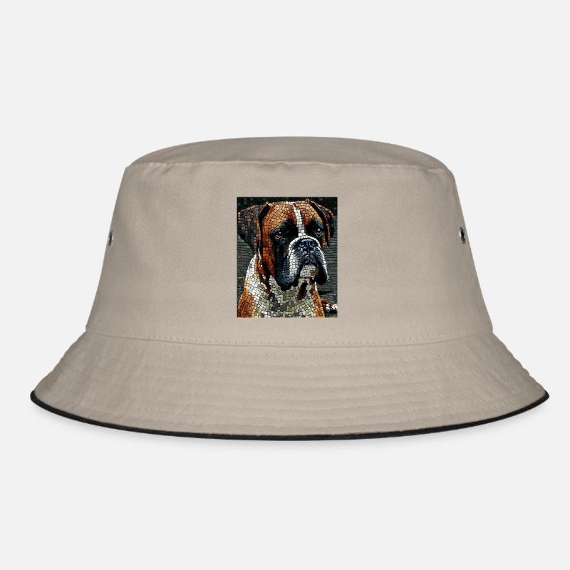 Boxerhund Mosiac Bucket Hat
