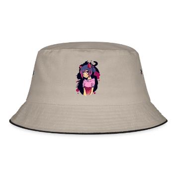 Cosplay - Bucket Hat - Khaki/Schwarz - Vorne