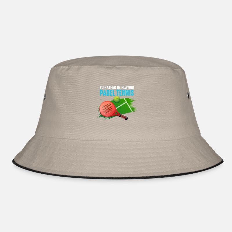 Padel Id Rather Be Playing Padel Tennis Bucket Hat