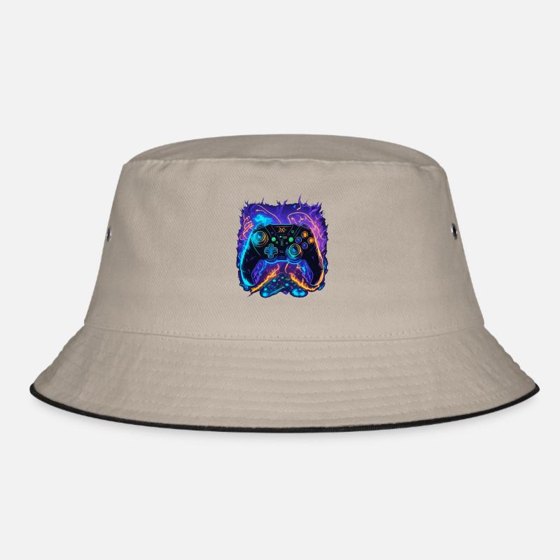 Powerful Gaming Controller Art Bucket Hat