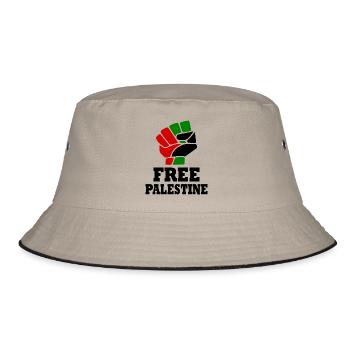 Free palestine - Bob - kaki/noir - Devant