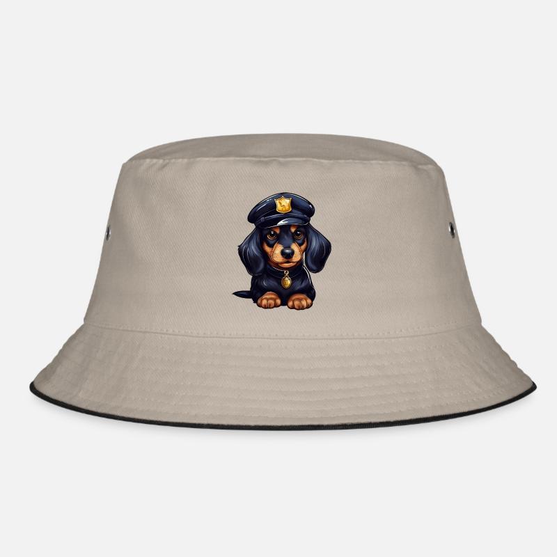 Dachshund Policeman Bucket Hat