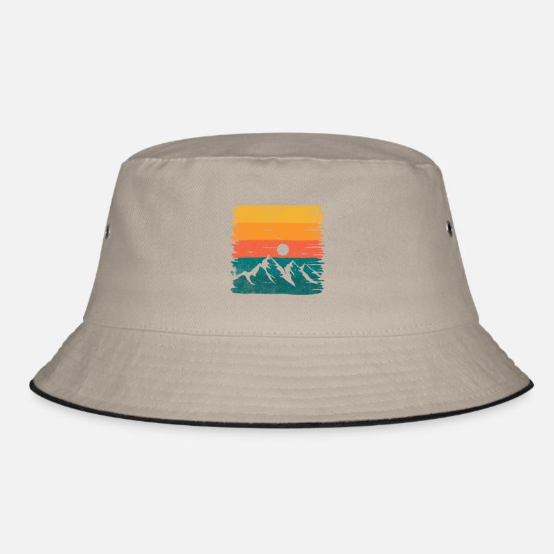 Retro mountagne - Bob - kaki/noir