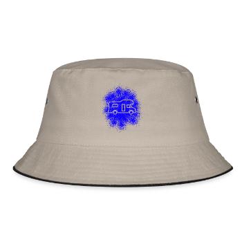 Alkoven Wohnmobil - Bucket Hat - Khaki/Schwarz - Vorne