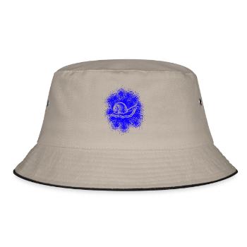 Snail with snail shell - Bucket Hat - khaki/black - Front