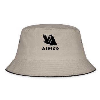 Aikido - Bucket Hat - Khaki/Schwarz - Vorne