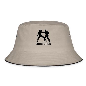 Wing Chun - Bucket Hat - khaki/black - Front
