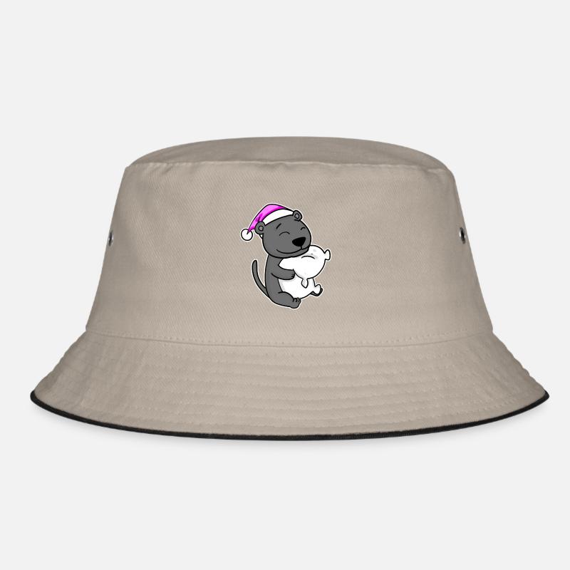 Tired Sleeping In Sleeping Pink Bucket Hat