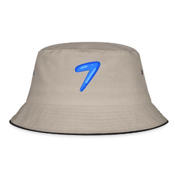 7 - Bucket Hat - Khaki/Schwarz - Vorne