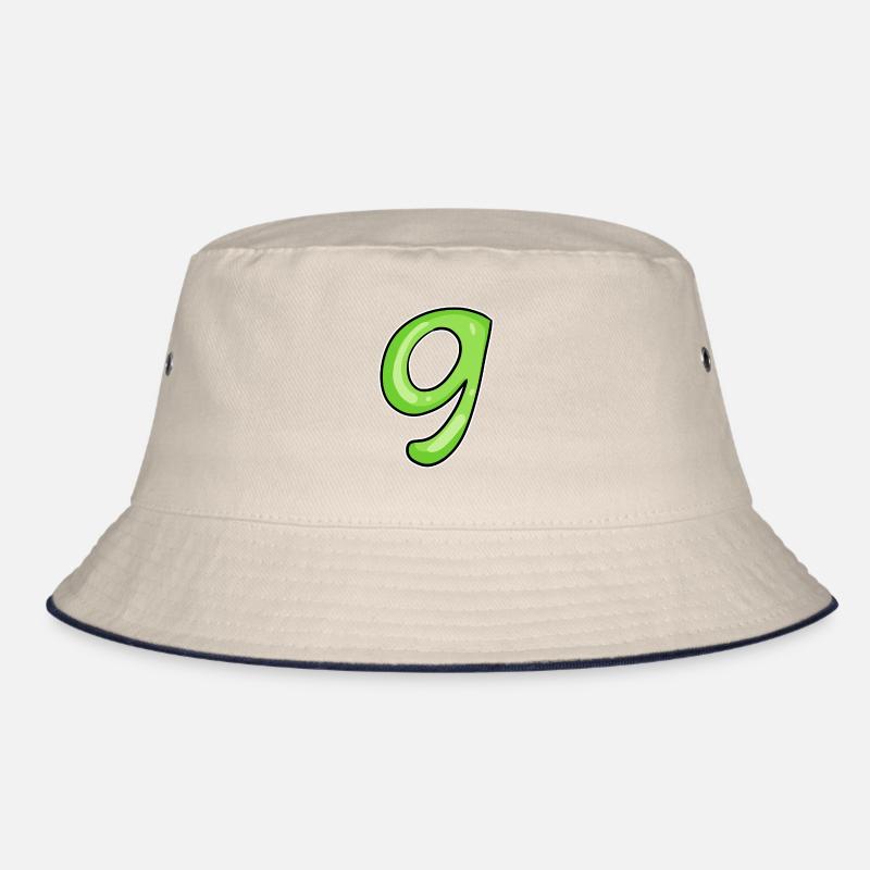 Numéro 9 - Neuf - 9 Motif Vert Vert Clair Bob