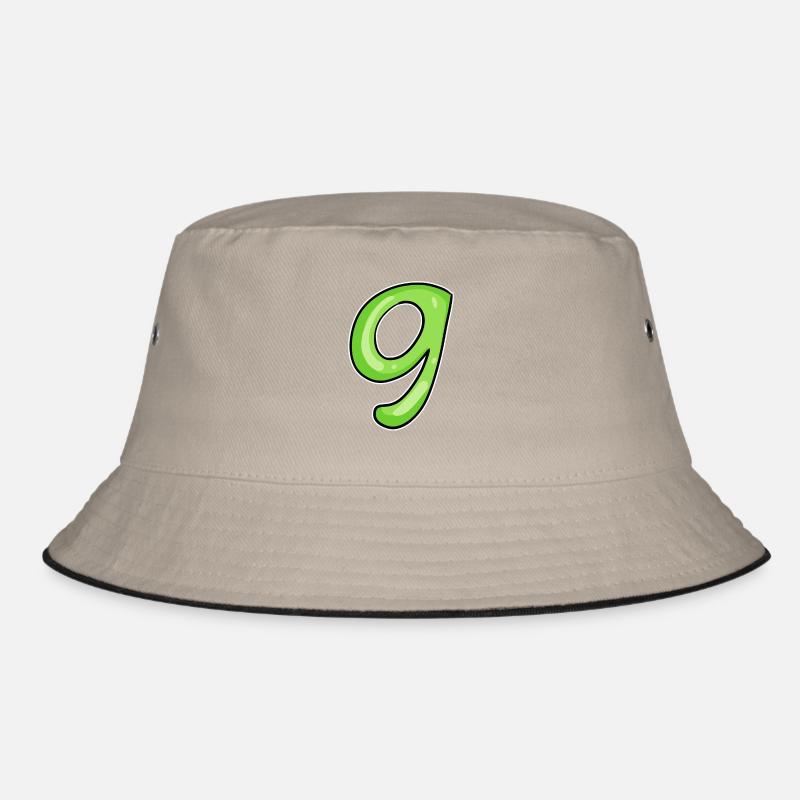 Numéro 9 - Neuf - 9 Motif Vert Vert Clair Bob