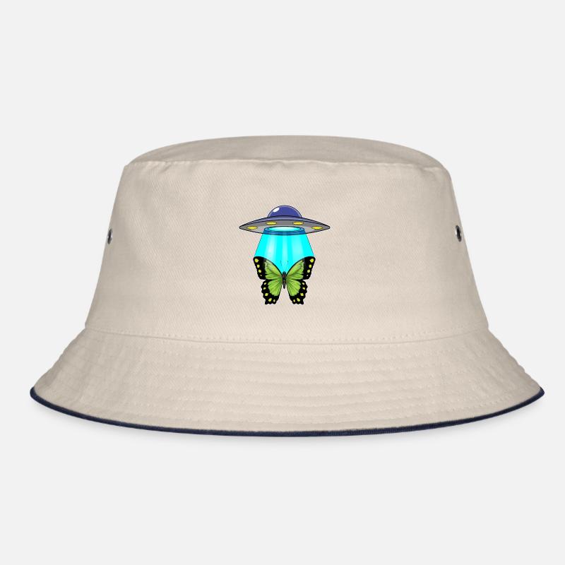 Schmetterling Raumschiff Weltraum Bucket Hat