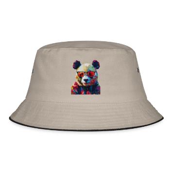 Panda géométrique 1 - Bob - kaki/noir - Devant