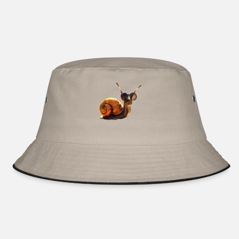 Snail Vineyard Snail Shell Snails Bucket Hat