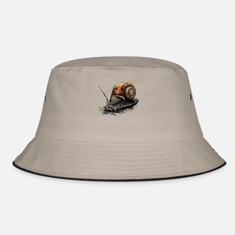 Snail Vineyard Snail Shell Snails Bucket Hat