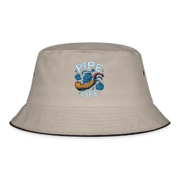 PEOPLE SMOKING PIPES - Bucket Hat - khaki/black - Front