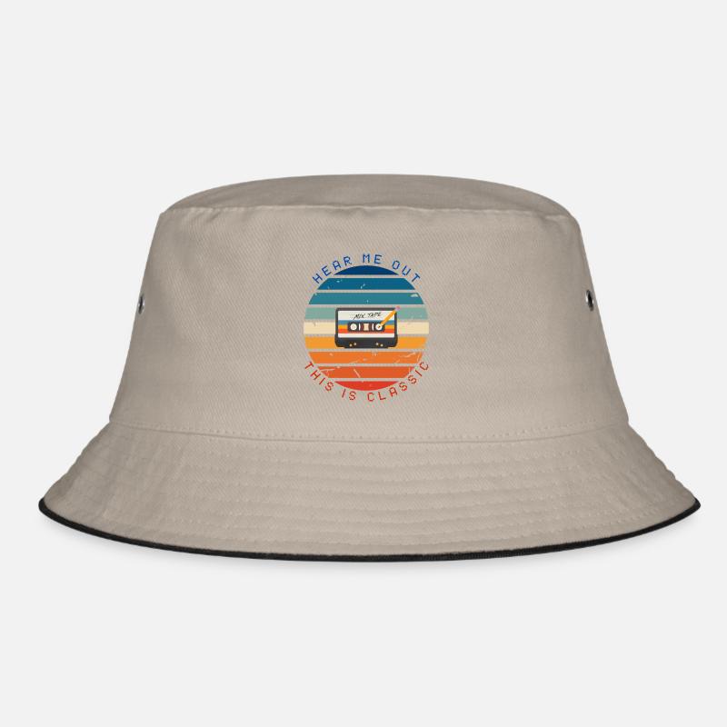 This is Classic Kassette Design Bucket Hat