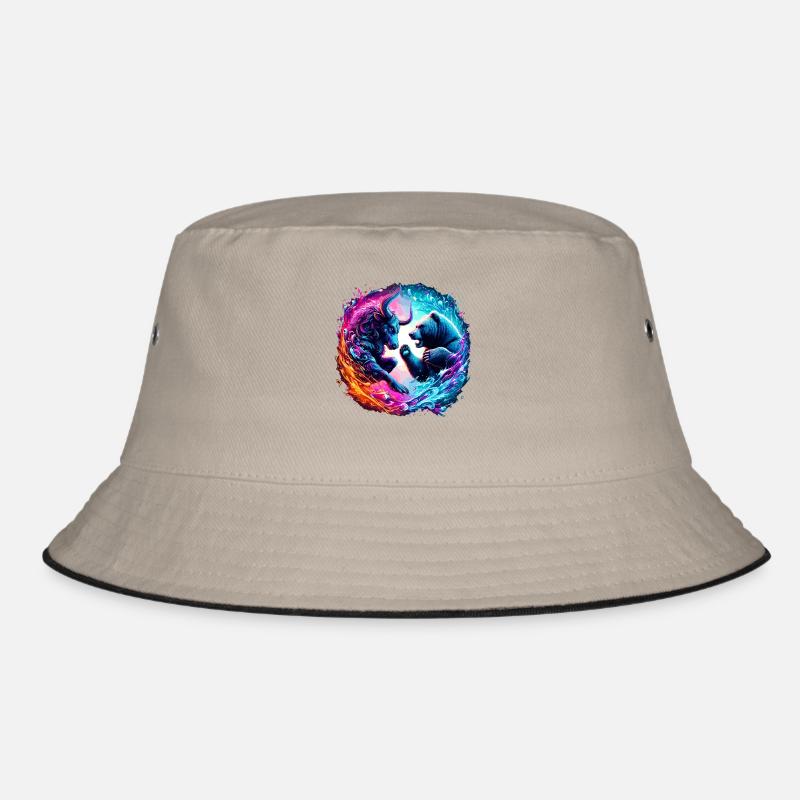 Bulle vs Bär Börsen Kampf Bucket Hat