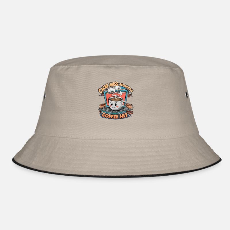 Coffee Hit Cache Miss Bucket Hat