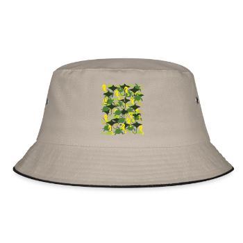 Ocean Camouflage – marine life in camouflage style - Bucket Hat - khaki/black - Front