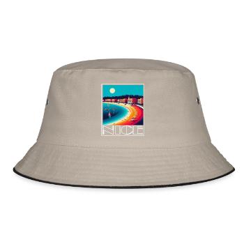 NICE - Bucket Hat - khaki/black - Front