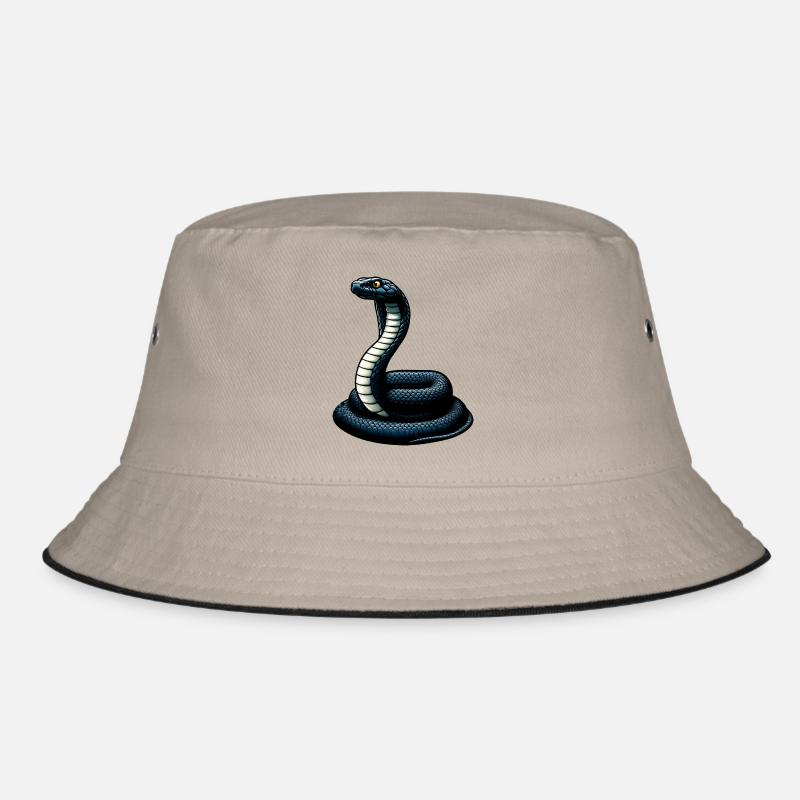 Black Snake Mamba Bucket Hat