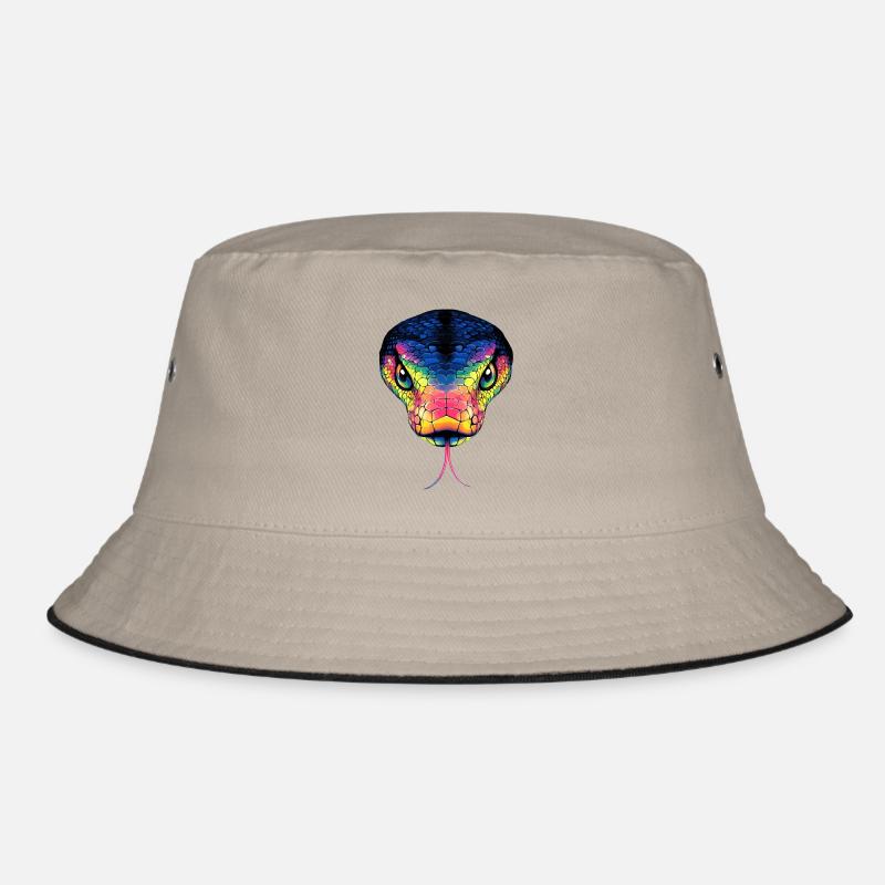 Snake Python Cobra Mamba Rattlesnake Snake Bucket Hat