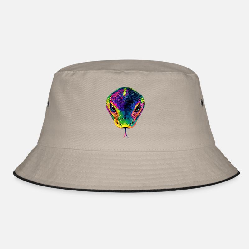 Schlange Python Kobra Mamba Klapperschlange Snake Bucket Hat