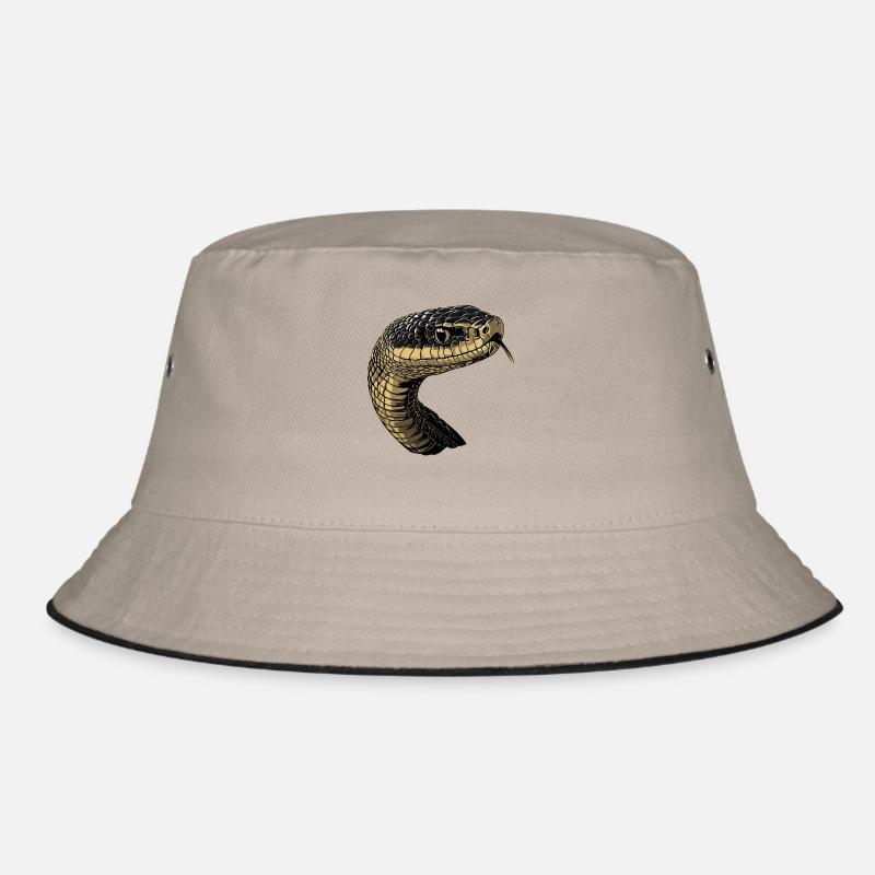Schlange Python Kobra Mamba Klapperschlange Snake Bucket Hat