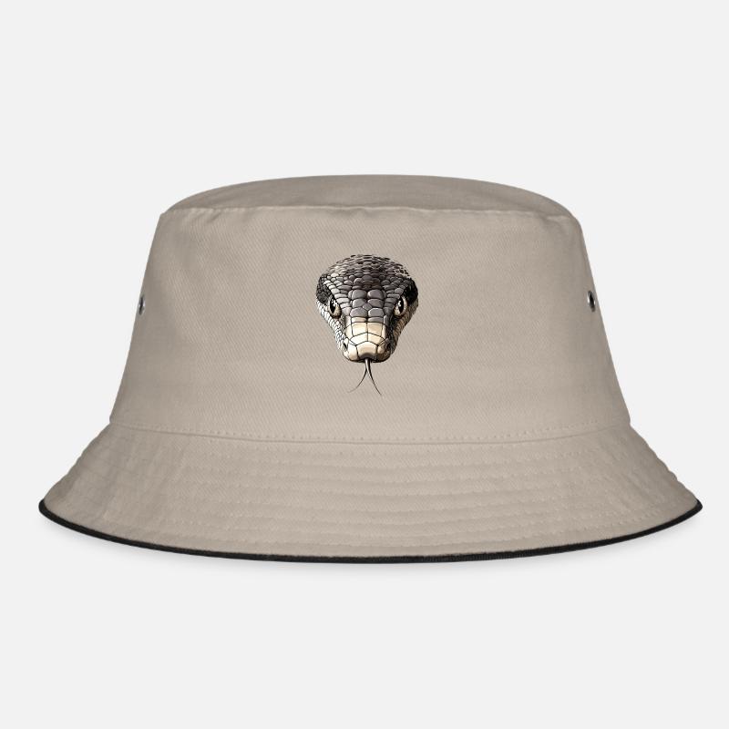 Schlange Python Kobra Mamba Klapperschlange Snake Bucket Hat