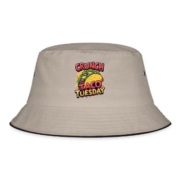 TACO TUESDAY - Bucket Hat - khaki/black - Front