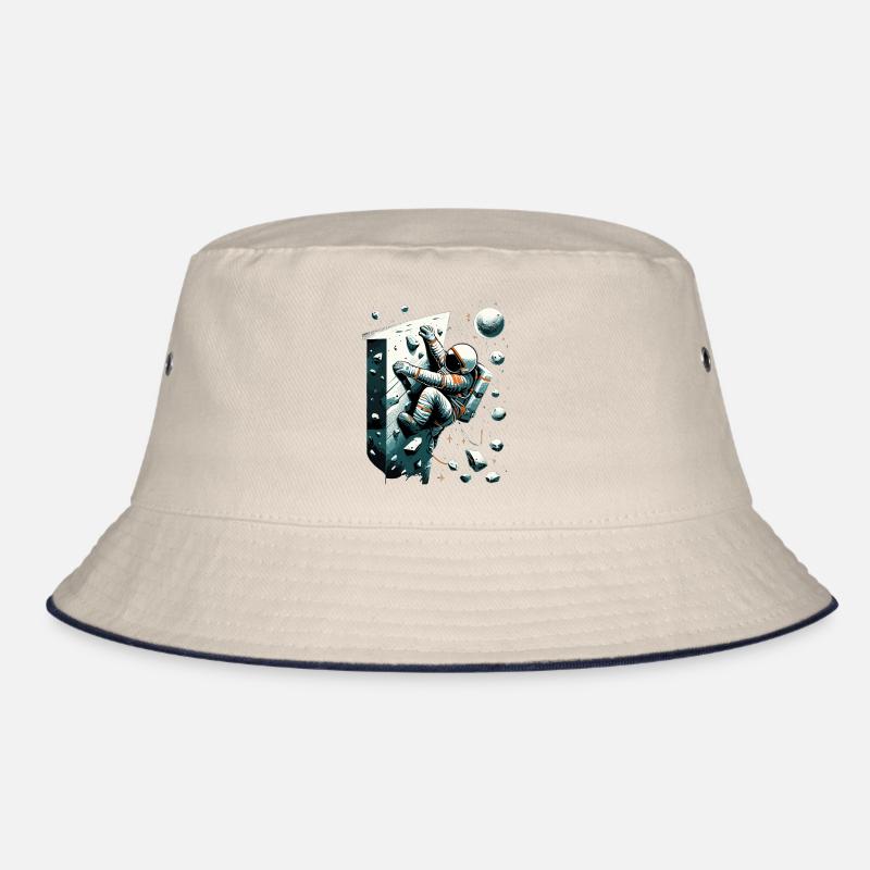 Bouldering Astronaut Spaceman Gift Bucket Hat