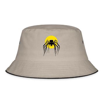 Spider - Bucket Hat - Khaki/Schwarz - Vorne